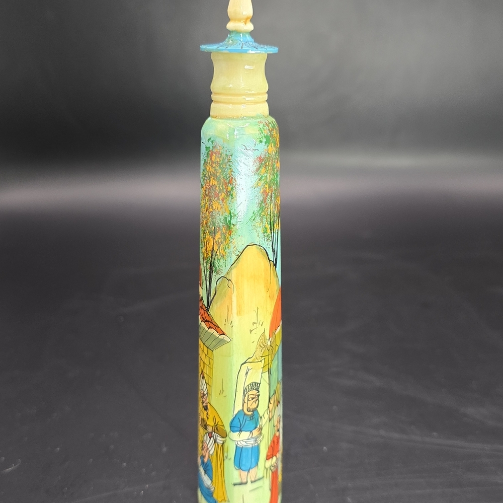 Antique Or Vintage Turkish Middle Eastern? Perfume Bottle Hand Painted Gorgeous
